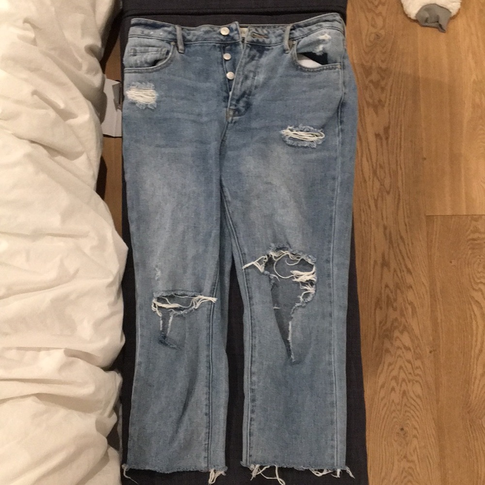 pac sun high rise mom jeans